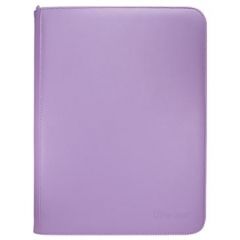Vivid 9-Pocket Zippered PRO-Binder:  Purple